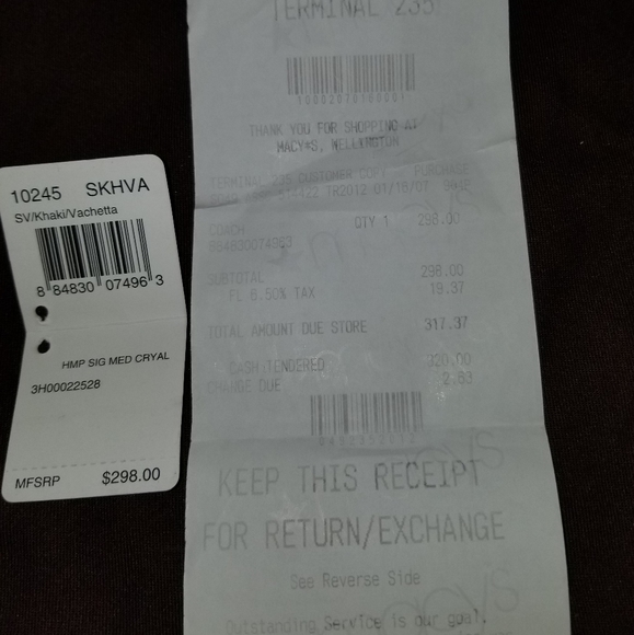 AUTHENTIC  Monogram COACH PURSE - Picture 2 of 16